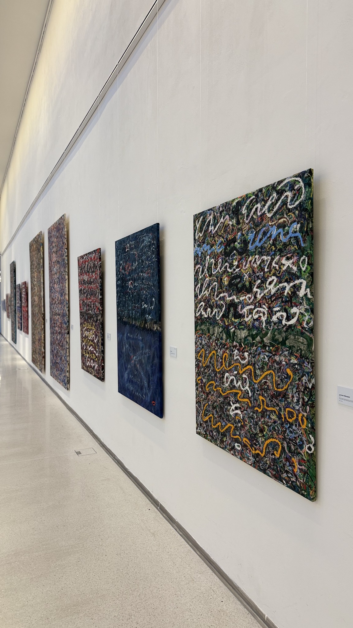 A sequence of Anima Mundi paintings in the east gallery