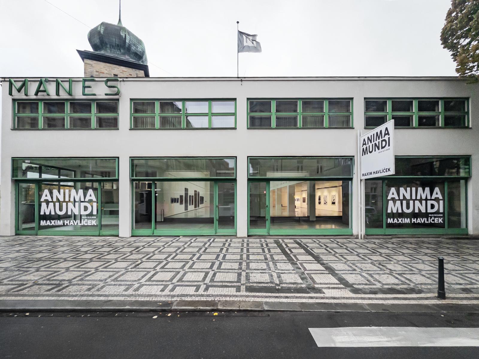 The exterior of Galerie Mánes during Anima Mundi